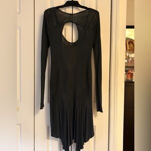 Patrizia Pepe Black Backless Dress